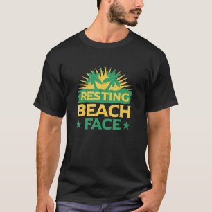T-shirt Face de plage de repos