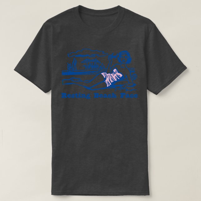 T-SHIRT FACE DE PLAGE REPOSANT (Design devant)