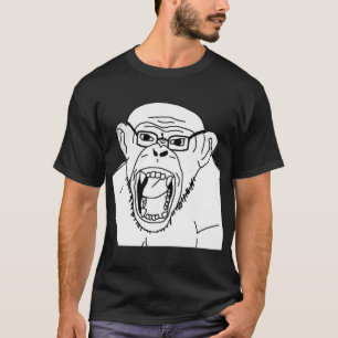 T-shirt Face de rage de soja singe