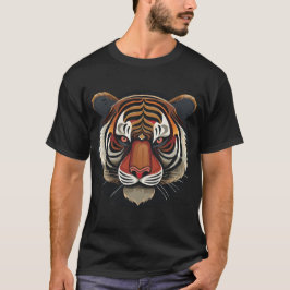 T-shirt Face de tigre de fer