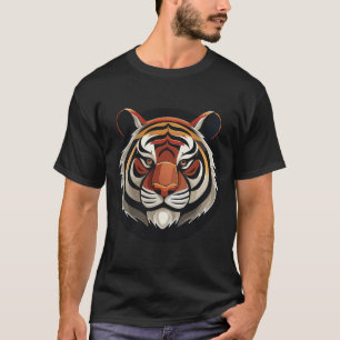 T-shirt Face de tigre de fer