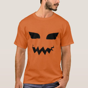 T-shirt Face d'horreur citrouille Jack-o'-lantern Hallowee