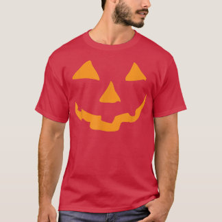 T-shirt Face du Citrouille Halloween Jack-o'-lantern
