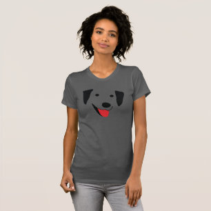 T-shirt Face du laboratoire noir