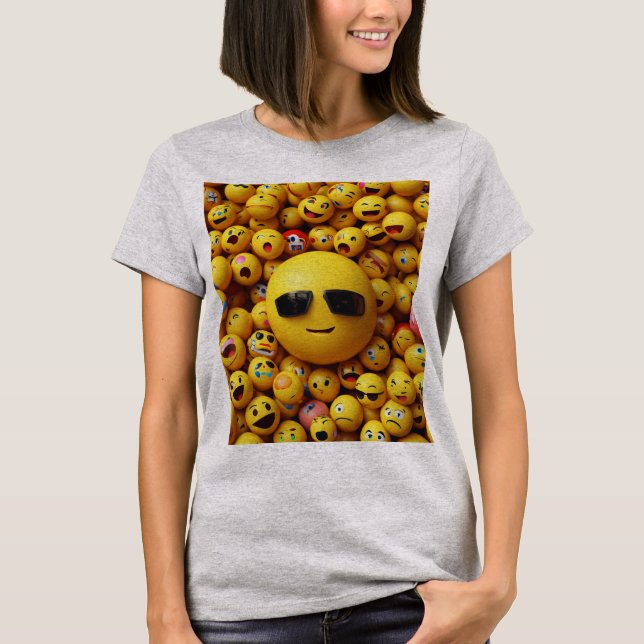 T-shirt Face Emojis : Quand les expressions Expirent" (Devant)