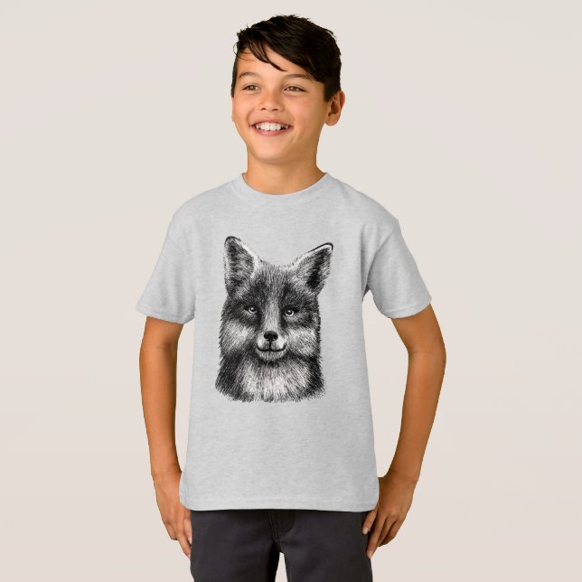 T-shirt face Fox (Devant entier)