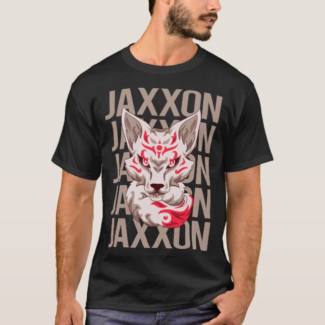 T-shirt Face Fox - Nom Jaxxon (Devant)