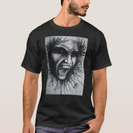 T-shirt Face hurlant