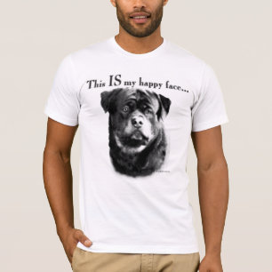 T-shirt Face joyeux de Rottweiler