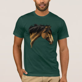 T-shirt Facette-Chemise de cheval de peau de daim