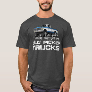 T-shirt Facile À Distraire Par Les Vieux Camions De Ramass