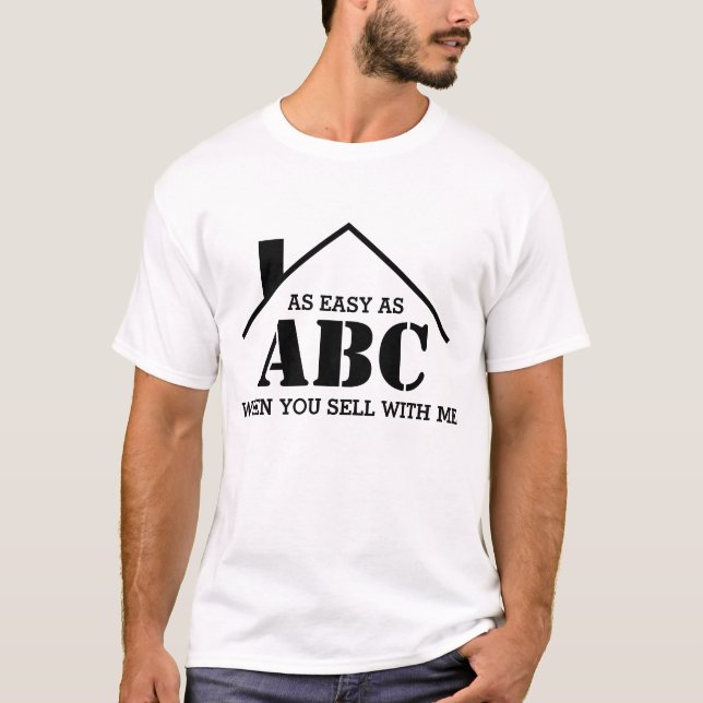 T-shirt FACILE COMME ABC Real Estate Realtor (Devant)