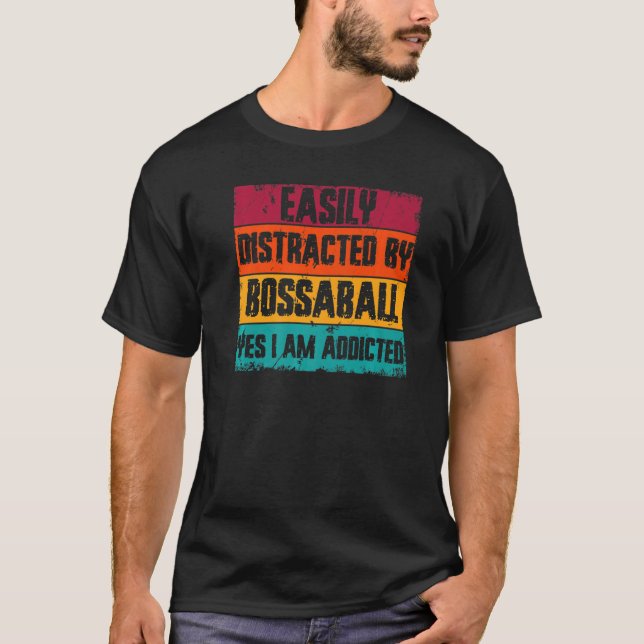 T-shirt Facilement Distrait Par Bossaball Trampoline Bossa (Devant)