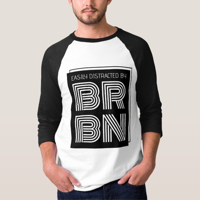 T-shirt Facilement distrait par BRBN Bourbon Hunter Collec (Devant)