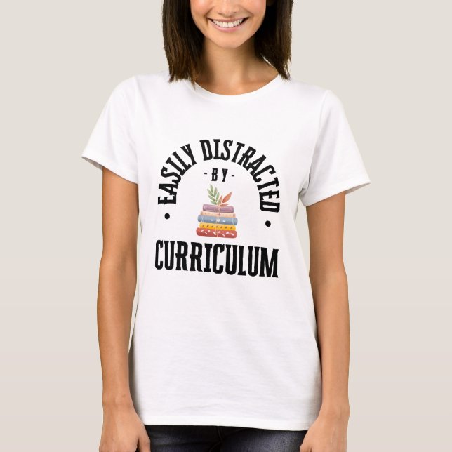 T-shirt Facilement Distrait Par Chemise Curriculum - en co (Devant)