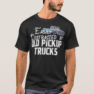 T-shirt Facilement Distrait Par De Vieux Camions De Ramass