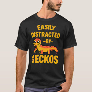 T-shirt Facilement Distrait Par Geckos Geckoes Design