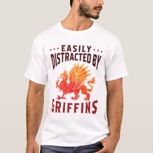 T-shirt Facilement distrait par Griffins Cool Imaginaire L