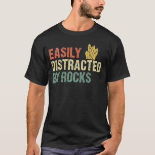 T-shirt Facilement Distrait Par La Géologie Des Rochers 