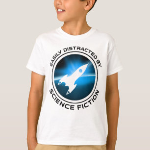 T-shirt Facilement Distrait Par La Science-Fiction