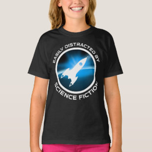 T-shirt Facilement Distrait Par La Science-Fiction