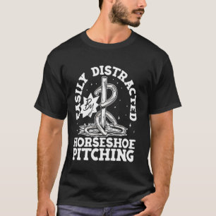 T-shirt Facilement Distrait Par Lancer De Fer à Cheval Amu