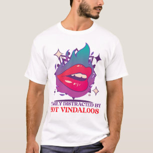 T-shirt Facilement Distrait Par Les Amoureux Du Curry Vind