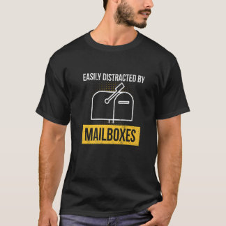 T-shirt Facilement Distrait Par Les Boîtes Aux Lettres Pou