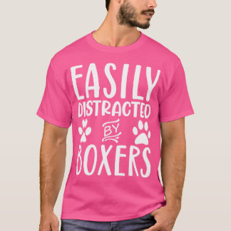 T-shirt Facilement Distrait Par Les Boxers Drôle Propriéta