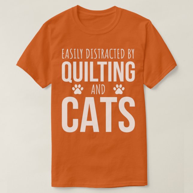 T-shirt Facilement Distrait Par Les Caillebotis Et Les Cha (Design devant)