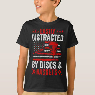 T-shirt Facilement Distrait Par Les Disques Et Les Skets