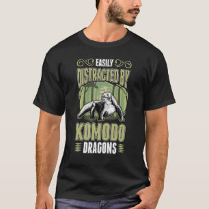 T-shirt Facilement Distrait Par Les Dragons Komodo