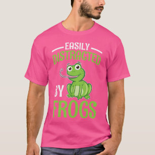 T-shirt Facilement Distrait Par Les Grenouilles Amphibiens