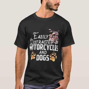 T-shirt Facilement Distrait Par Les Motocyclettes Et Les C