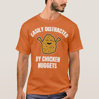 T-shirt Facilement Distrait Par Les Nuggets De Poulet 1