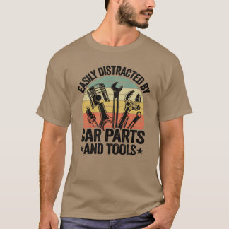 T-shirt Facilement distrait par les pièces automobiles Anl