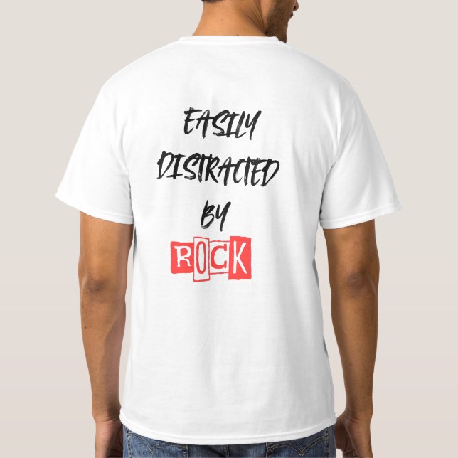 T-shirt facilement distrait par les rochers (Dos)
