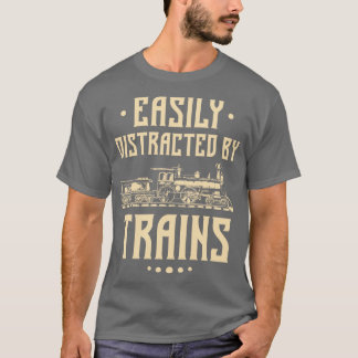 T-shirt Facilement Distrait Par Les Trains