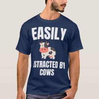 T-shirt Facilement Distrait Par Les Vaches