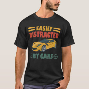 T-shirt Facilement Distrait Par Les Voitures