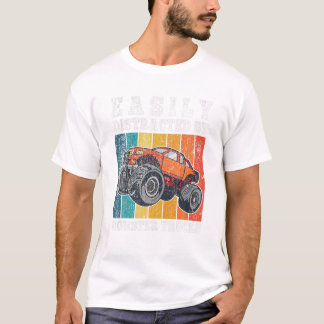 T-shirt Facilement Distrait Par Monstre