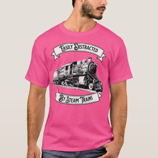 T-shirt Facilement distrait par moteur Locomotiv des train