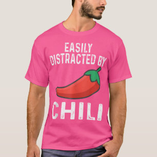 T-shirt Facilement Distrait Par Piment De Concours De Chil