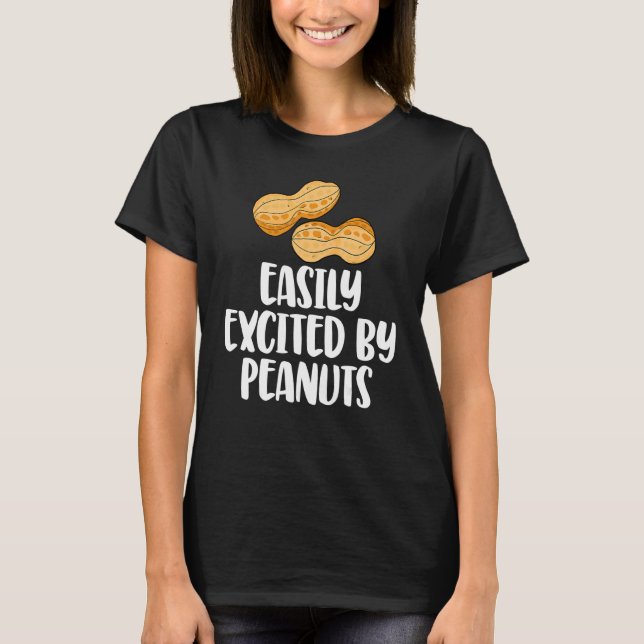 T-shirt Facilement Excité Par Les Arachides Tasty Genre Re (Devant)