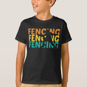 T-shirt Façonnage de la silhouette rétro de clôture vin