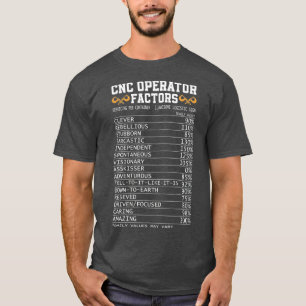 T-shirt Facteur d'opérateur CNC Funny Machine CNC Machini