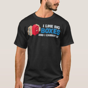 T-shirt Facteur Grandes Boîtes Colis Boîte Aux Lettres Iti