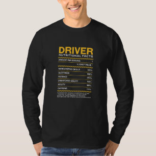 T-shirt Facteurs nutritionnels du conducteur Humour de mot