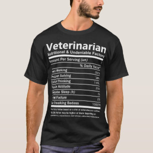 T-shirt Facteurs nutritionnels vétérinaires et indéniables