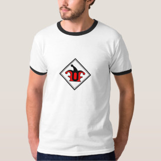 T-shirt Faction de la pièce en t baguée des hommes de logo